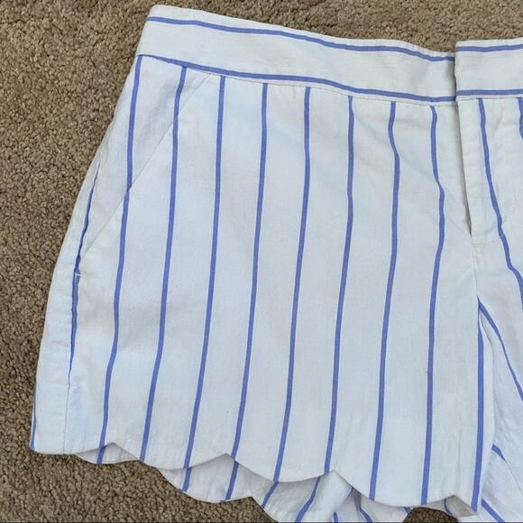 Club Monaco Amber Short Raj Blue Stripe Size 2 - Picture 7 of 14